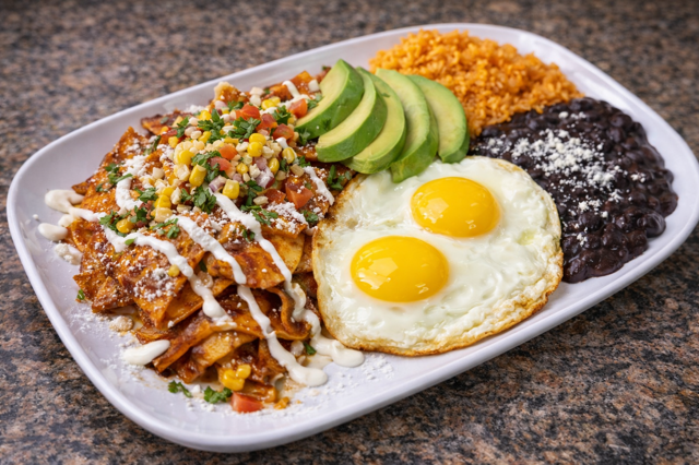 Chilaquiles Rojos.